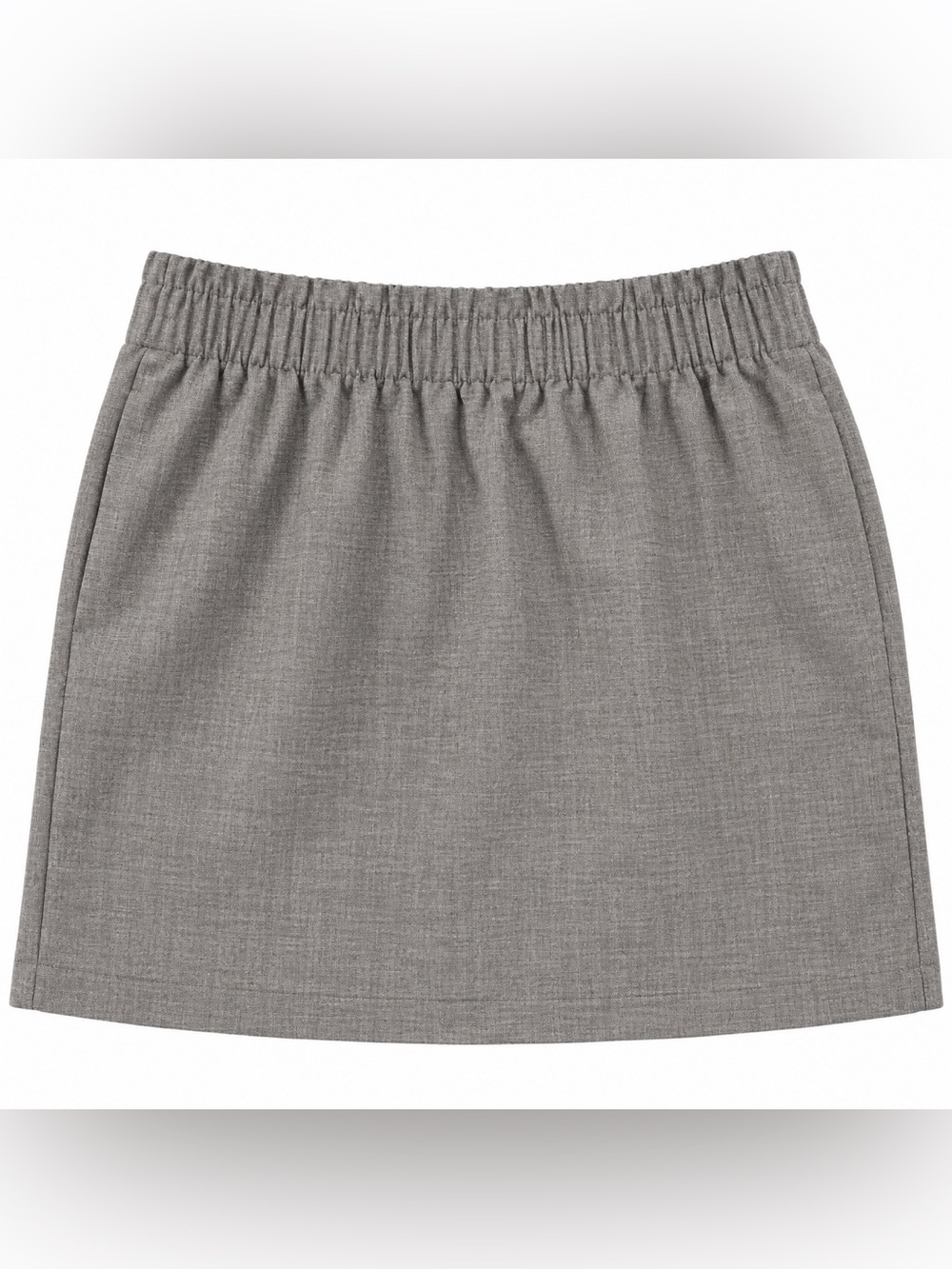 J. Crew Factory Wool Sidewalk Skirt – Heather Pewter 🩶